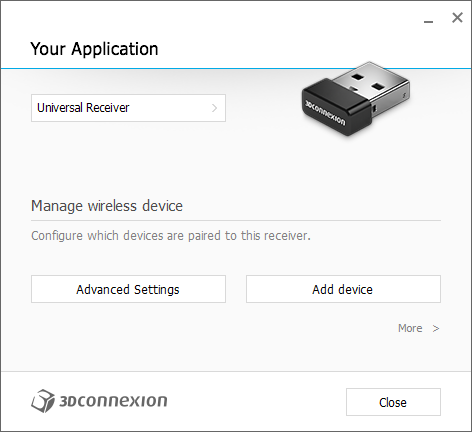 Device pairing with a Universal Receiver