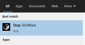 Stop 3DxWare