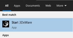 Start 3DxWare