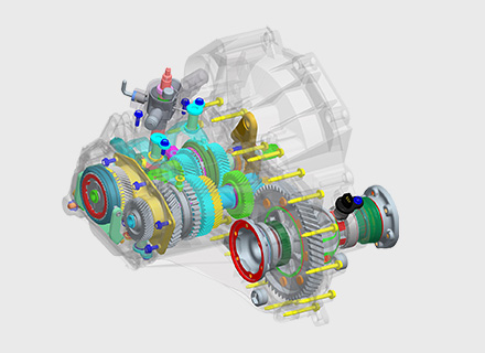 Skoda gearbox CAD