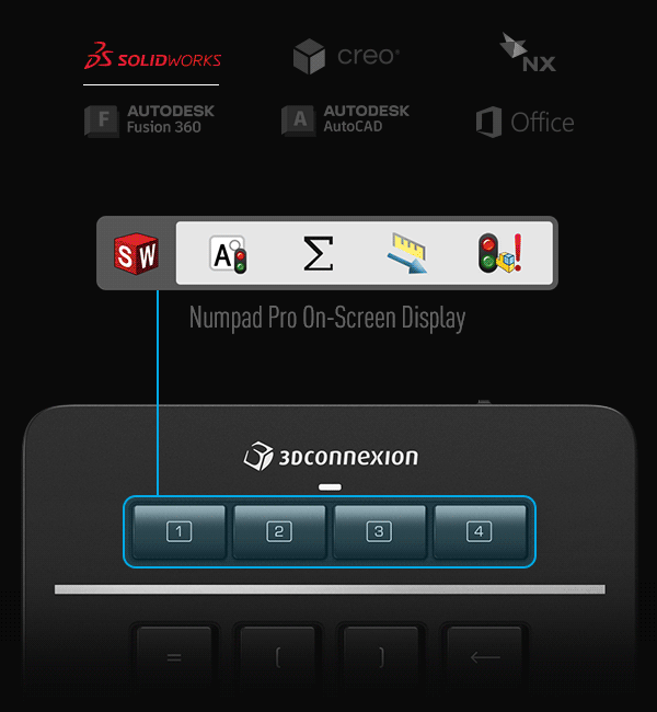 3Dconnexion JP - Numpad Pro - プロ仕様の設計 3Dconnexion JP - Numpad Pro - プロ仕様の設計