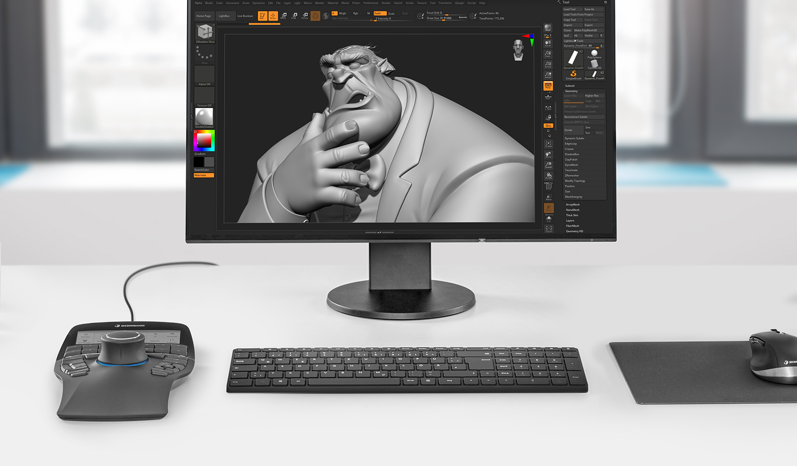 SpaceMouse and ZBrush Try ZBrush for free