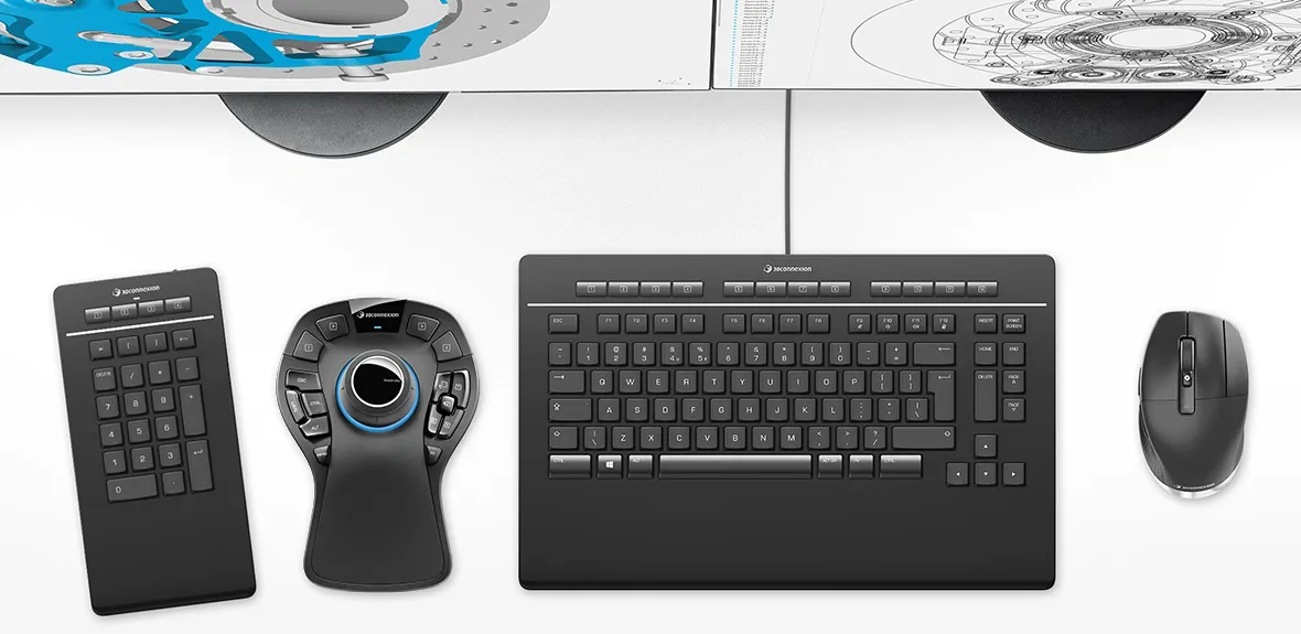 SpaceMouse Pro Wireless: comfort at mobile CAD workplace SpaceMouse Pro Wireless: comfort at mobile CAD workplace