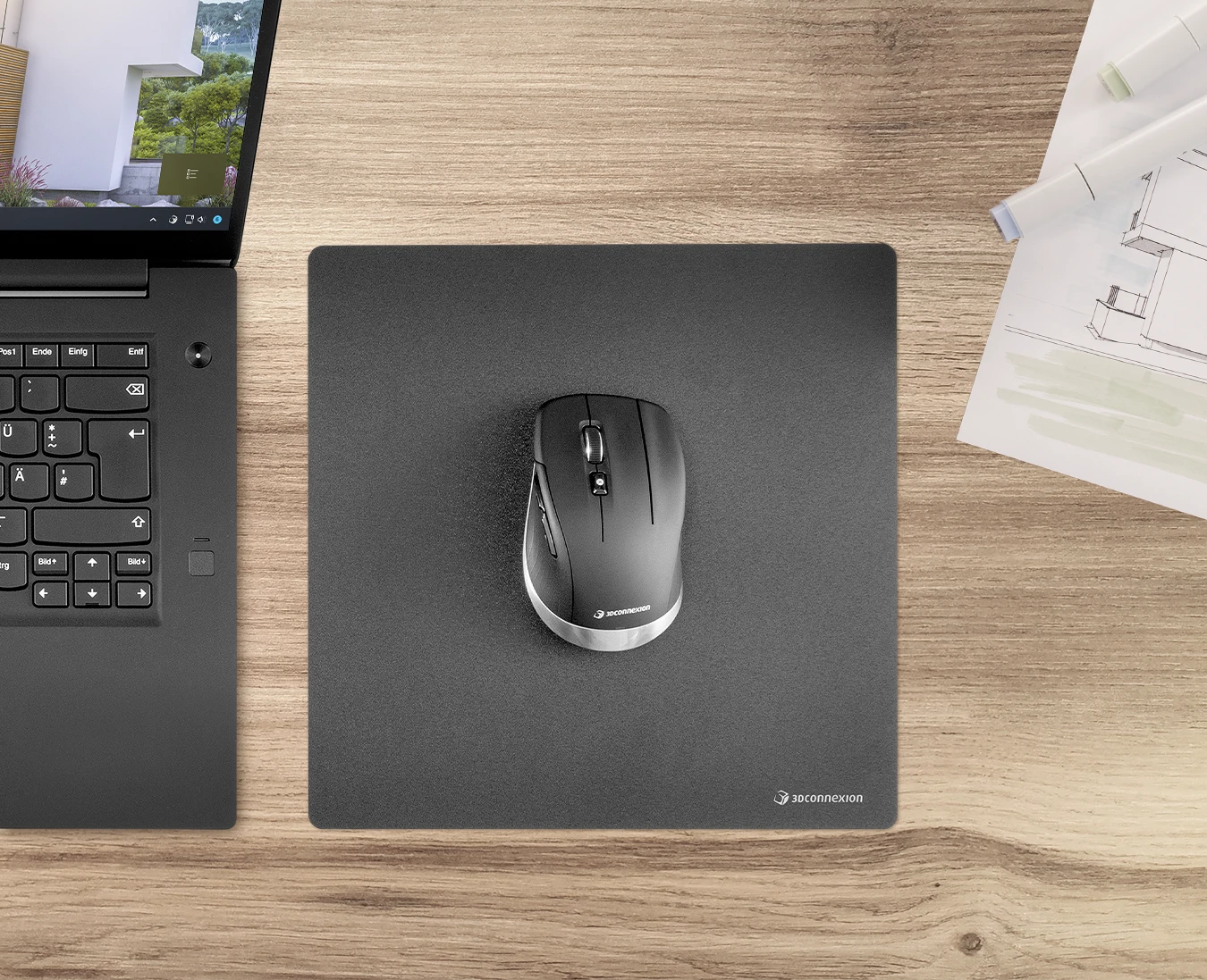 SpaceMouse Wireless - Bluetooth Edition - CadMouse Pad Compact